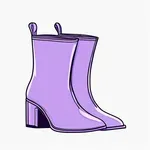 lilac boots image